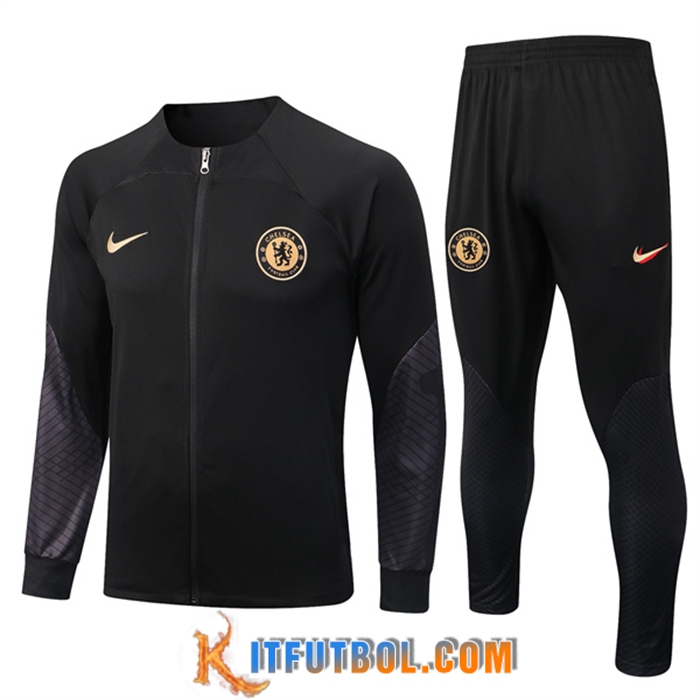 Chandal Equipos De Futbol - Chaqueta FC Chelsea Negro 2022/2023