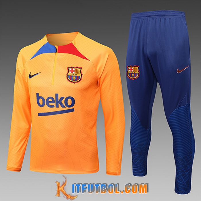 Chandal Equipos De Futbol FC Barcelona Ninos Amarillo 2022/2023