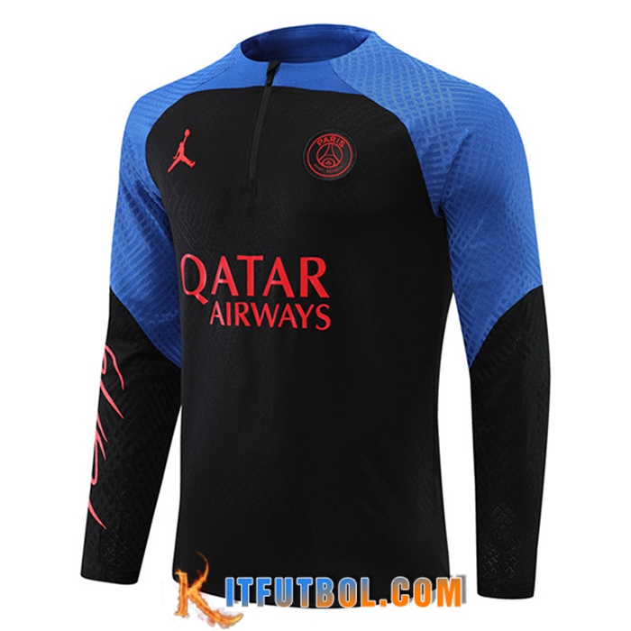 Sudadera De Entrenamiento Jordan PSG Negro/Azul 2022/2023