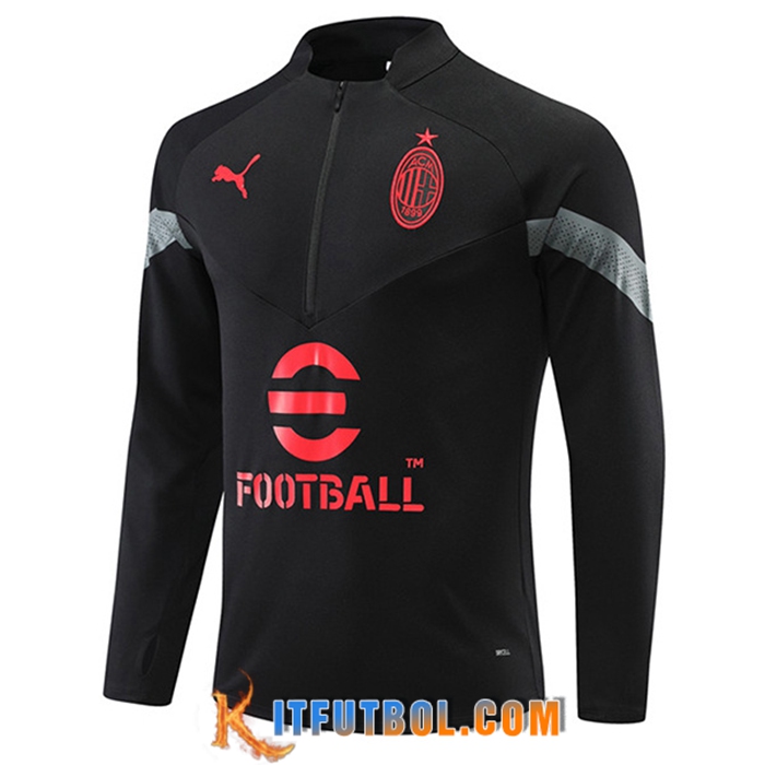 Sudadera De Entrenamiento AC Milan Negro 2022/2023