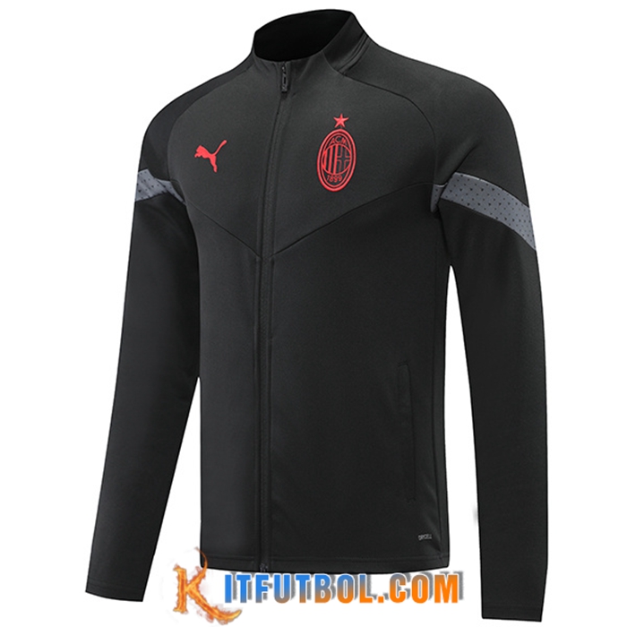 Chaquetas Futbol AC Milan Negro 2022/2023