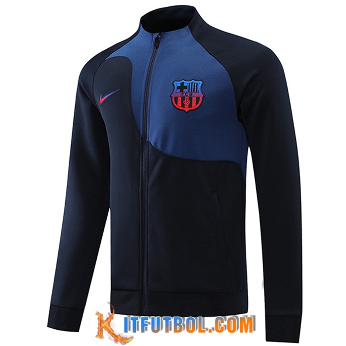 Chaquetas Futbol FC Barcelona Negro/Azul 2022/2023