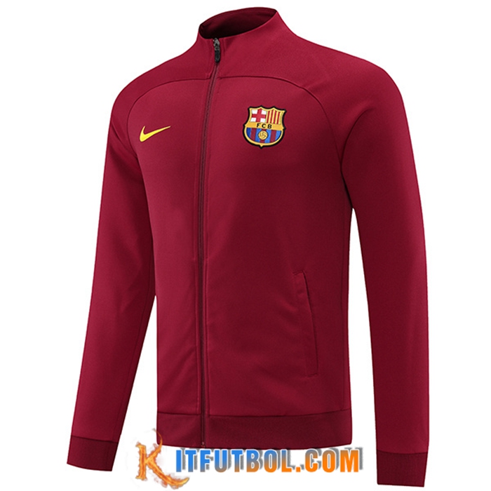 Chaquetas Futbol FC Barcelona Rojo Oscuro 2022/2023