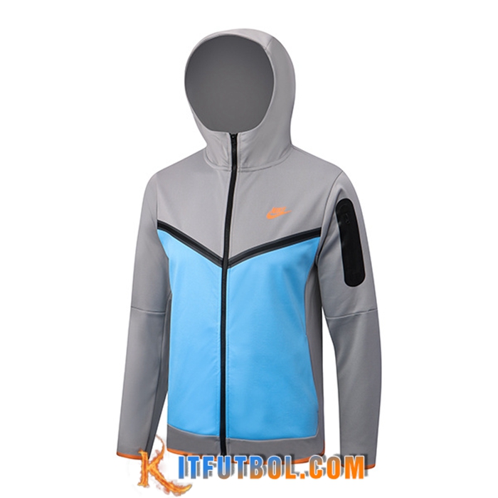 Chaqueta Con Capucha NIKE Azul/Gris 2022/2023