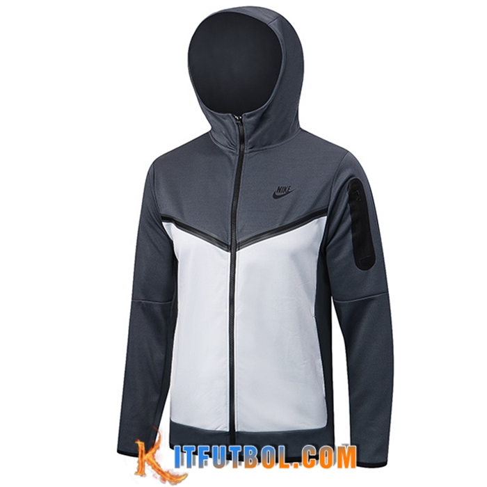 Chaqueta Con Capucha NIKE Gris/Blanco 2022/2023