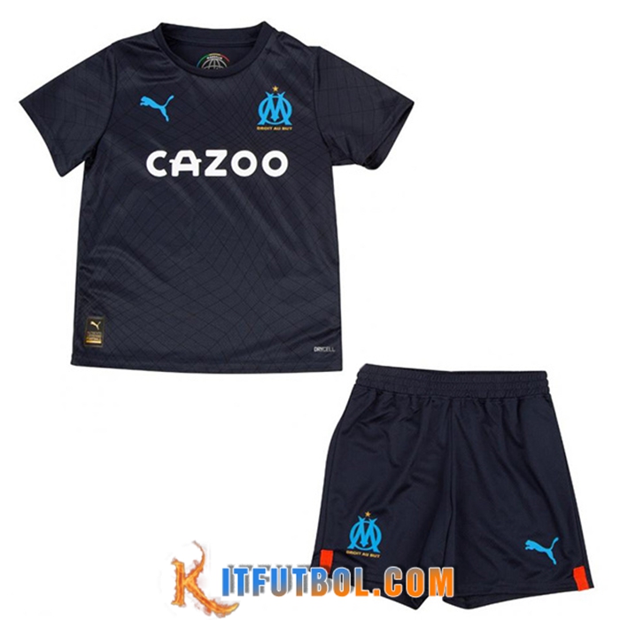 Nueva Camisetas De Futbol Marsella Ninos Segunda 2022/2023