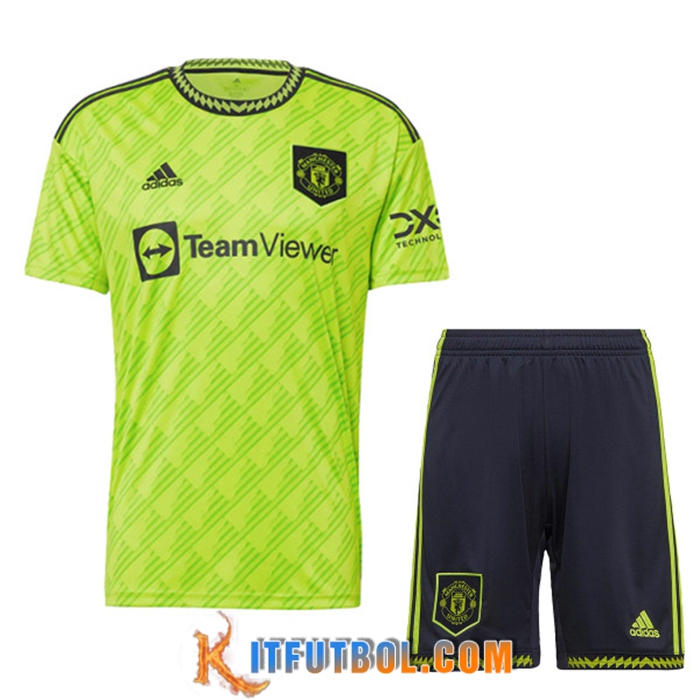 Camiseta Futbol Manchester United Tercera + Cortos 2022/2023