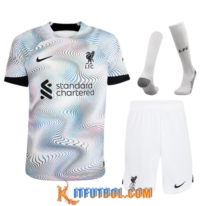 Camiseta Futbol FC Liverpool Segunda (Cortos + Calcetines) 2022/2023