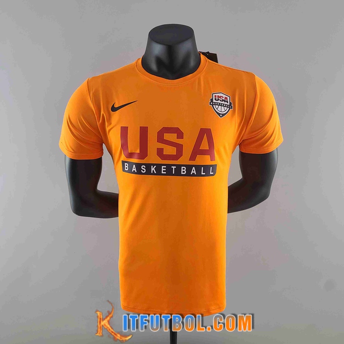 NBA T-Shirt Naranja #K000209