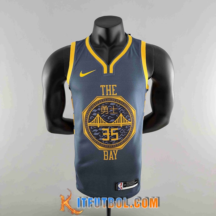 Camisetas Golden State Warriors (DURANT #35) 2018 Gris