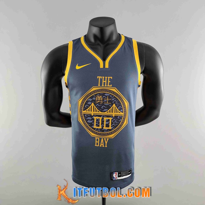 Camisetas Golden State Warriors (KUMINGA #00) 2018 Gris