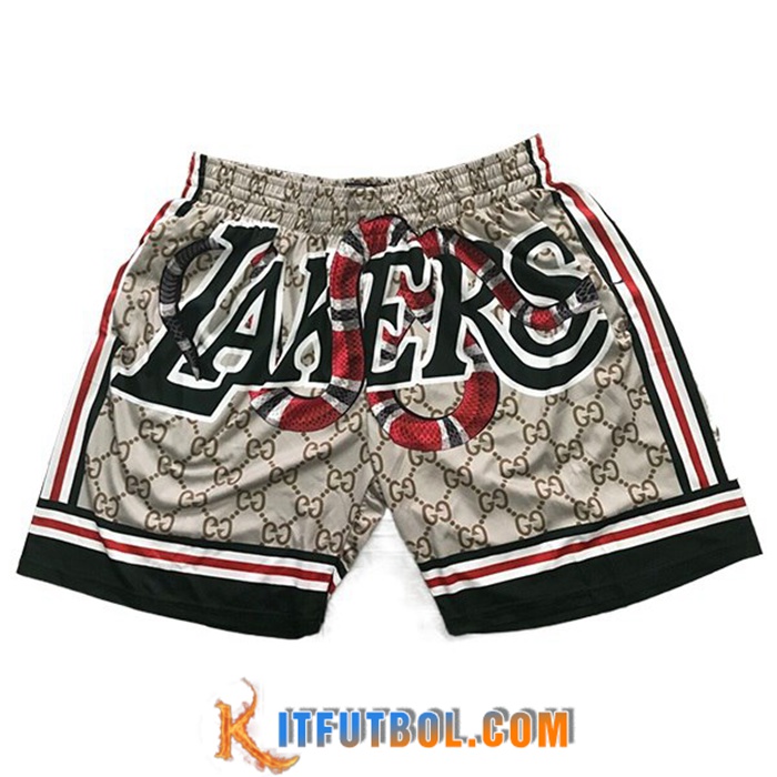 Cortos NBA Los Angeles Lakers Beige