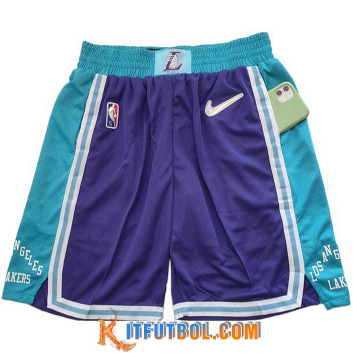 Cortos NBA Los Angeles Lakers Violeta