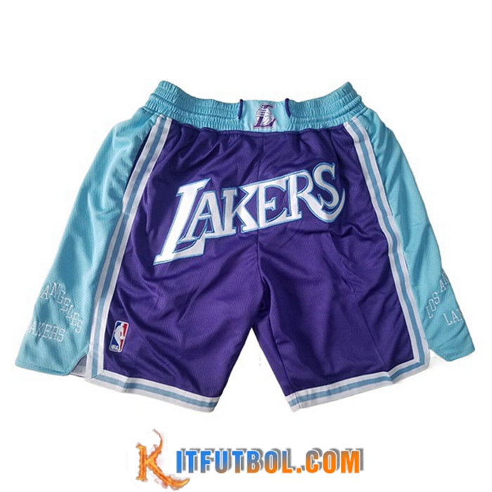 Cortos NBA Los Angeles Lakers Violeta