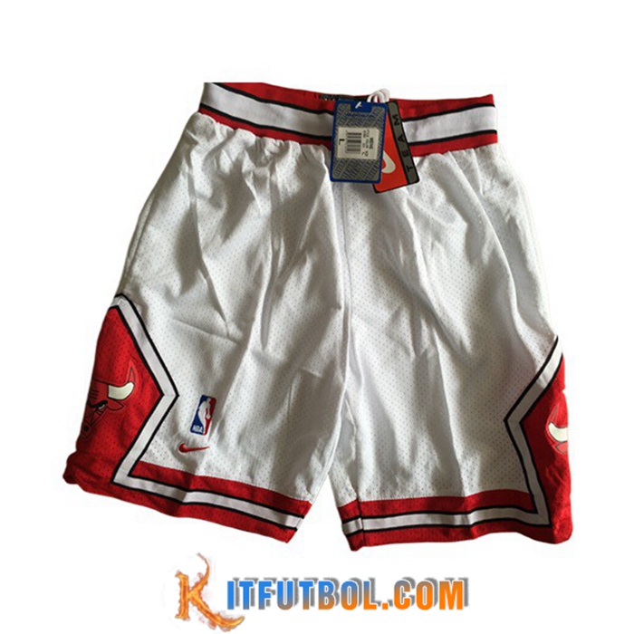 Cortos NBA Chicago Bulls Blanco