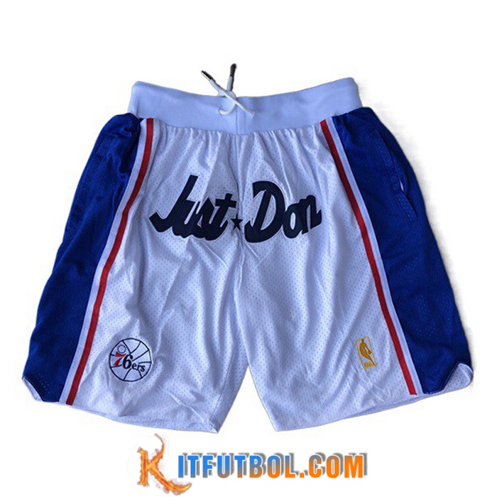 Cortos NBA Philadelphia 76ers Blanco