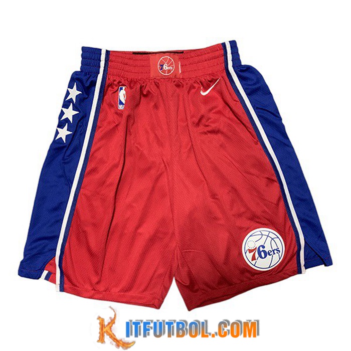 Cortos NBA Philadelphia 76ers Rojo
