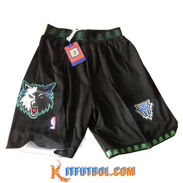 Cortos NBA Minnesota Timberwolves Negro