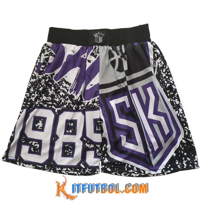 Cortos NBA Sacramento Kings Violeta/Negro