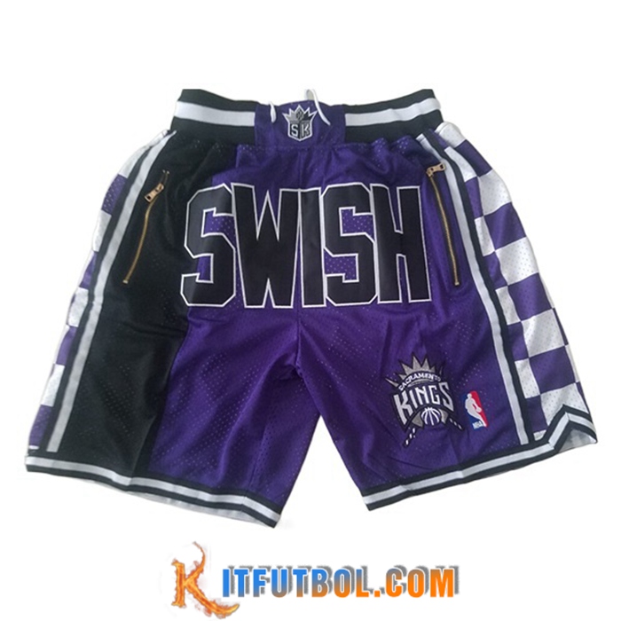 Cortos NBA Sacramento Kings Violeta