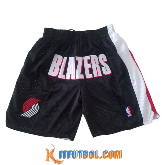 Cortos NBA Portland Trail Blazers Negro