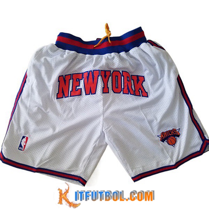 Cortos NBA New York Knicks Blanco