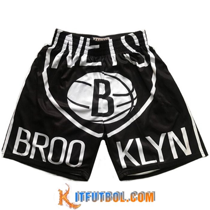 Cortos NBA Brooklyn Nets Negro