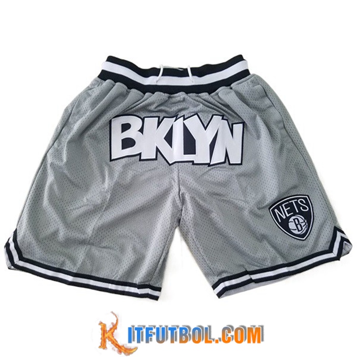 Cortos NBA Brooklyn Nets Gris