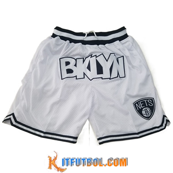Cortos NBA Brooklyn Nets Blanco