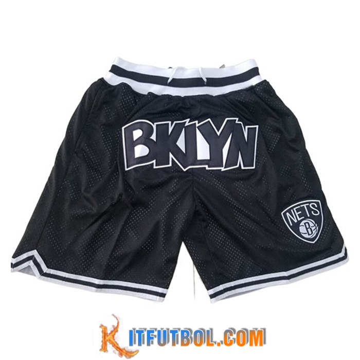 Cortos NBA Brooklyn Nets Negro