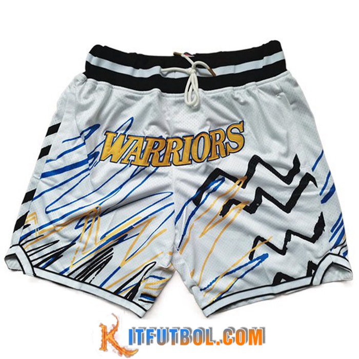 Cortos NBA Golden State Warriors Blanco
