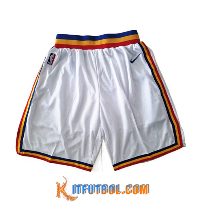 Cortos NBA Golden State Warriors Blanco