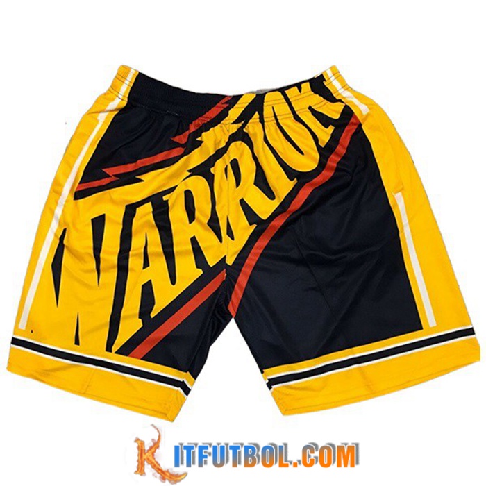 Cortos NBA Golden State Warriors Negro/Amarillo