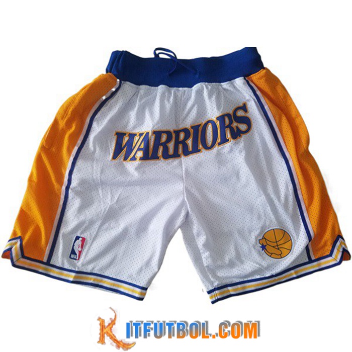 Cortos NBA Golden State Warriors Blanco