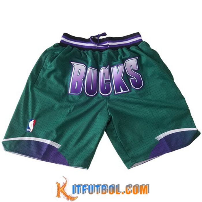 Cortos NBA Milwaukee Bucks Verde