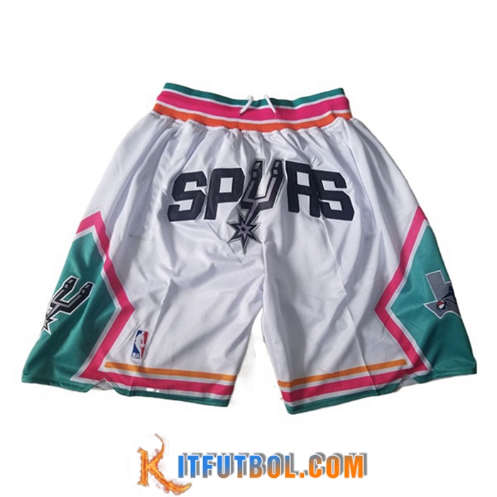 Cortos NBA San Antonio Spurs Blanco