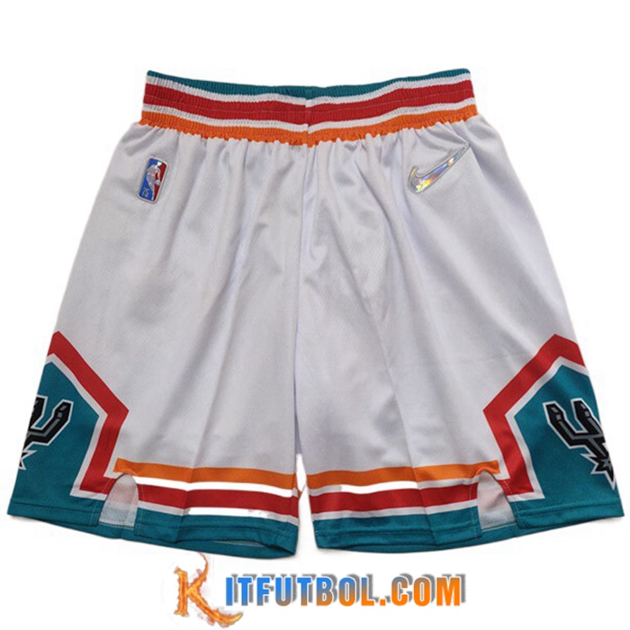 Cortos NBA San Antonio Spurs Blanco