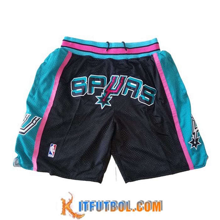 Cortos NBA San Antonio Spurs Negro
