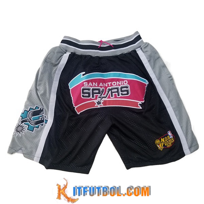 Cortos NBA San Antonio Spurs Negro