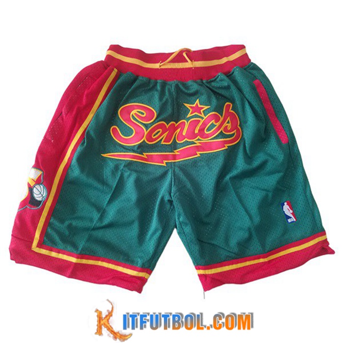 Cortos NBA Seattle Supersonics Verde