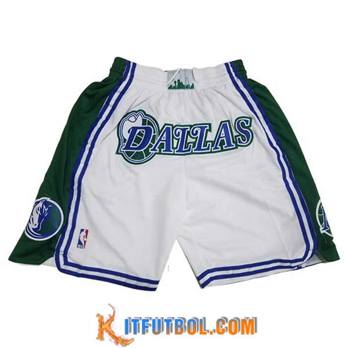 Cortos NBA Dallas Mavericks Blanco