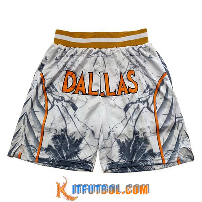Cortos NBA Dallas Mavericks Blanco