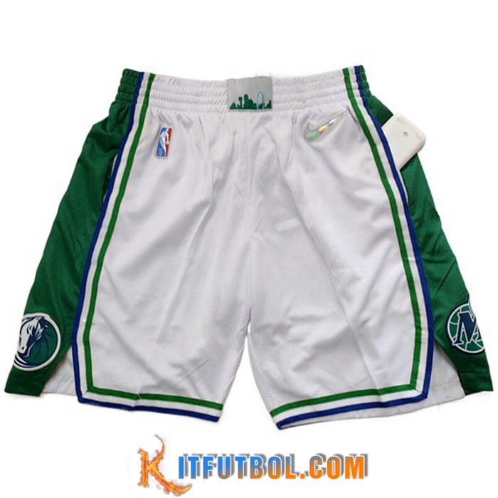 Cortos NBA Dallas Mavericks Blanco