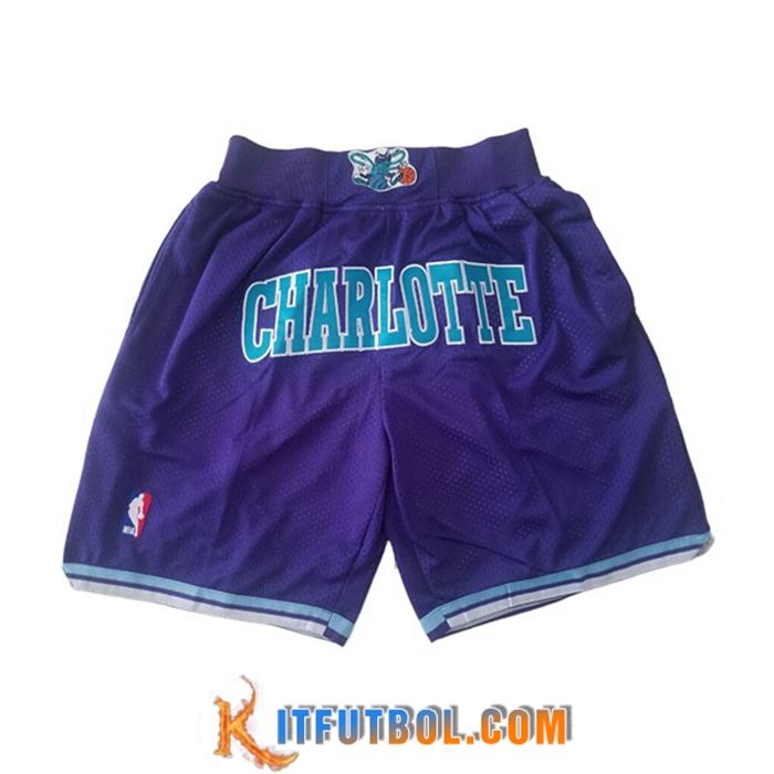Cortos NBA Charlotte Hornets Violeta