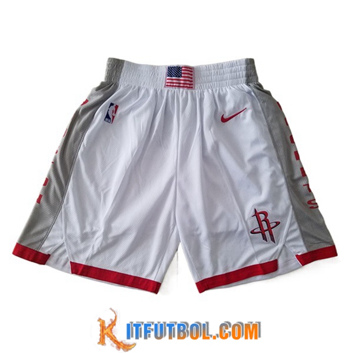 Cortos NBA Houston Rockets Blanco
