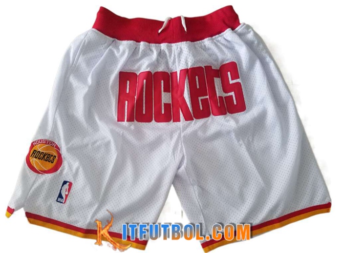 Cortos NBA Houston Rockets Blanco