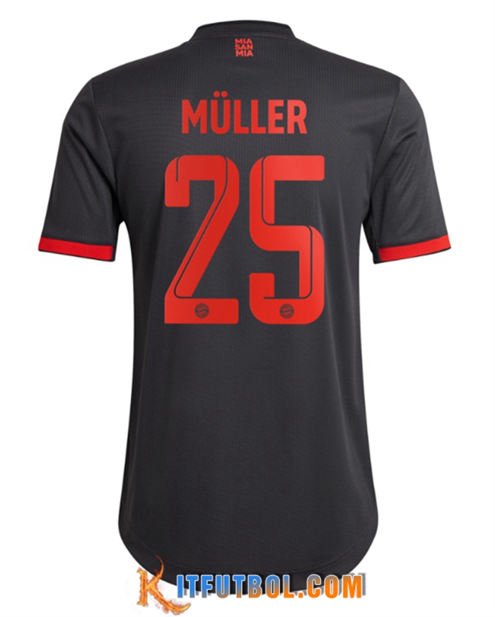 Camisetas De Futbol Bayern Munich (MÜLLER #25) 2022/2023 Tercera