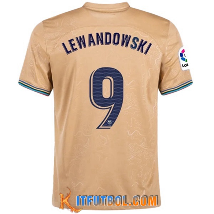 Camisetas De Futbol FC Barcelona (LEWANDOWSKI #9) 2022/2023 Segunda