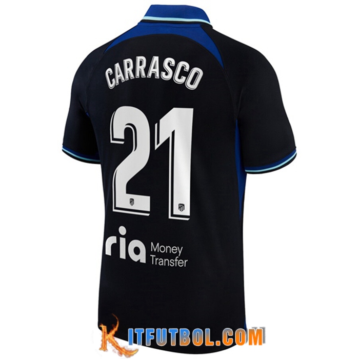 Camisetas De Futbol Atletico Madrid (CARRASCO #21) 2022/2023 Segunda