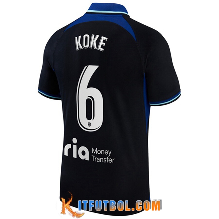Camisetas De Futbol Atletico Madrid (KOKE #6) 2022/2023 Segunda